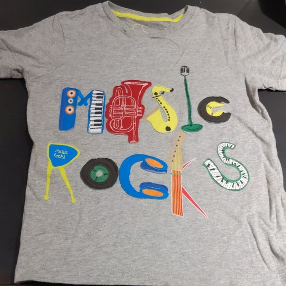Mini Boden Music Rocks Tshirt - Picture 2 of 4